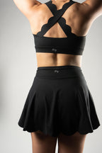 Crossed Back Scallop Top