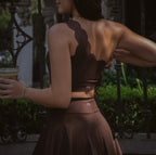 One Shoulder Scallop Top