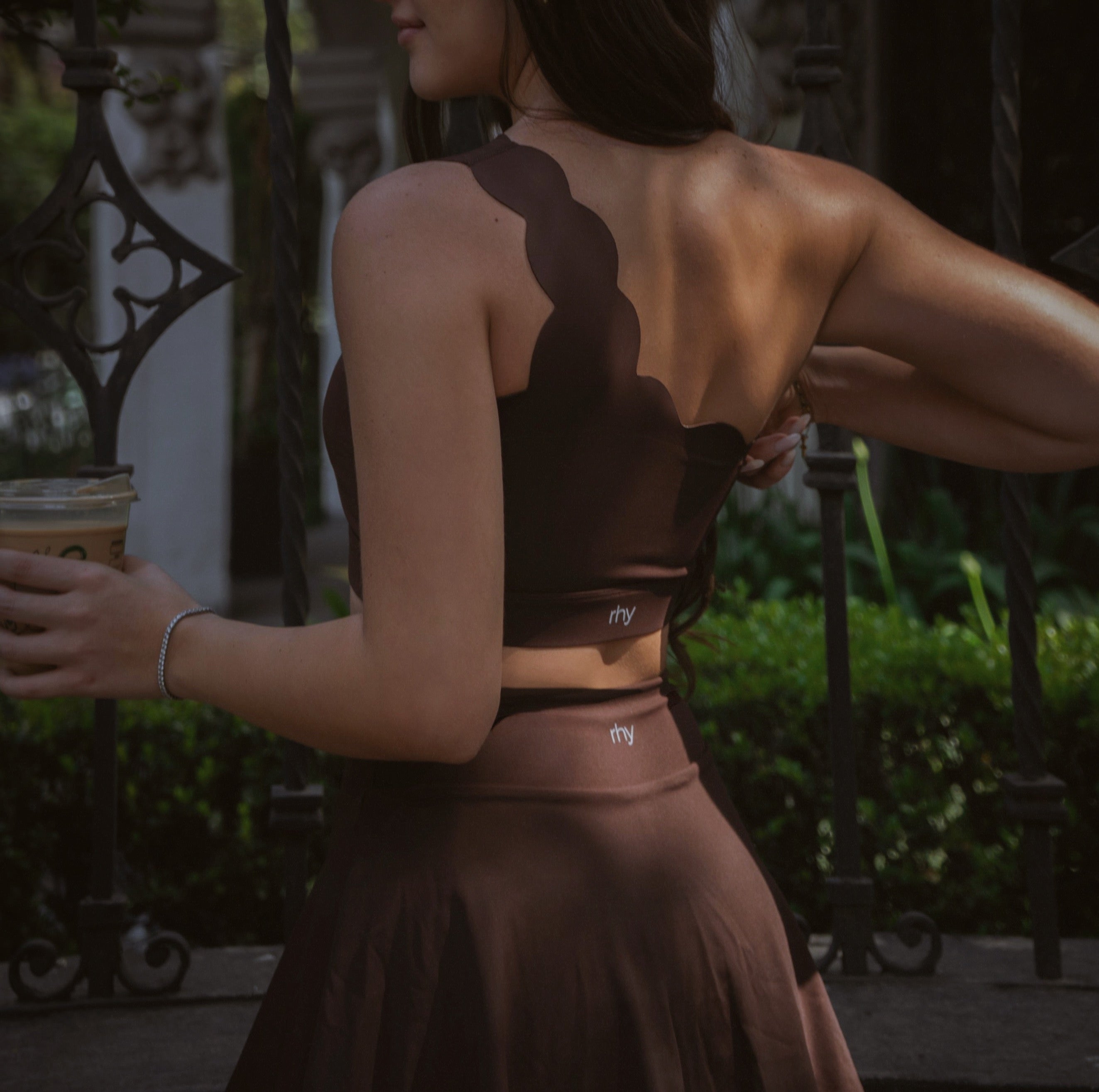 One Shoulder Scallop Top