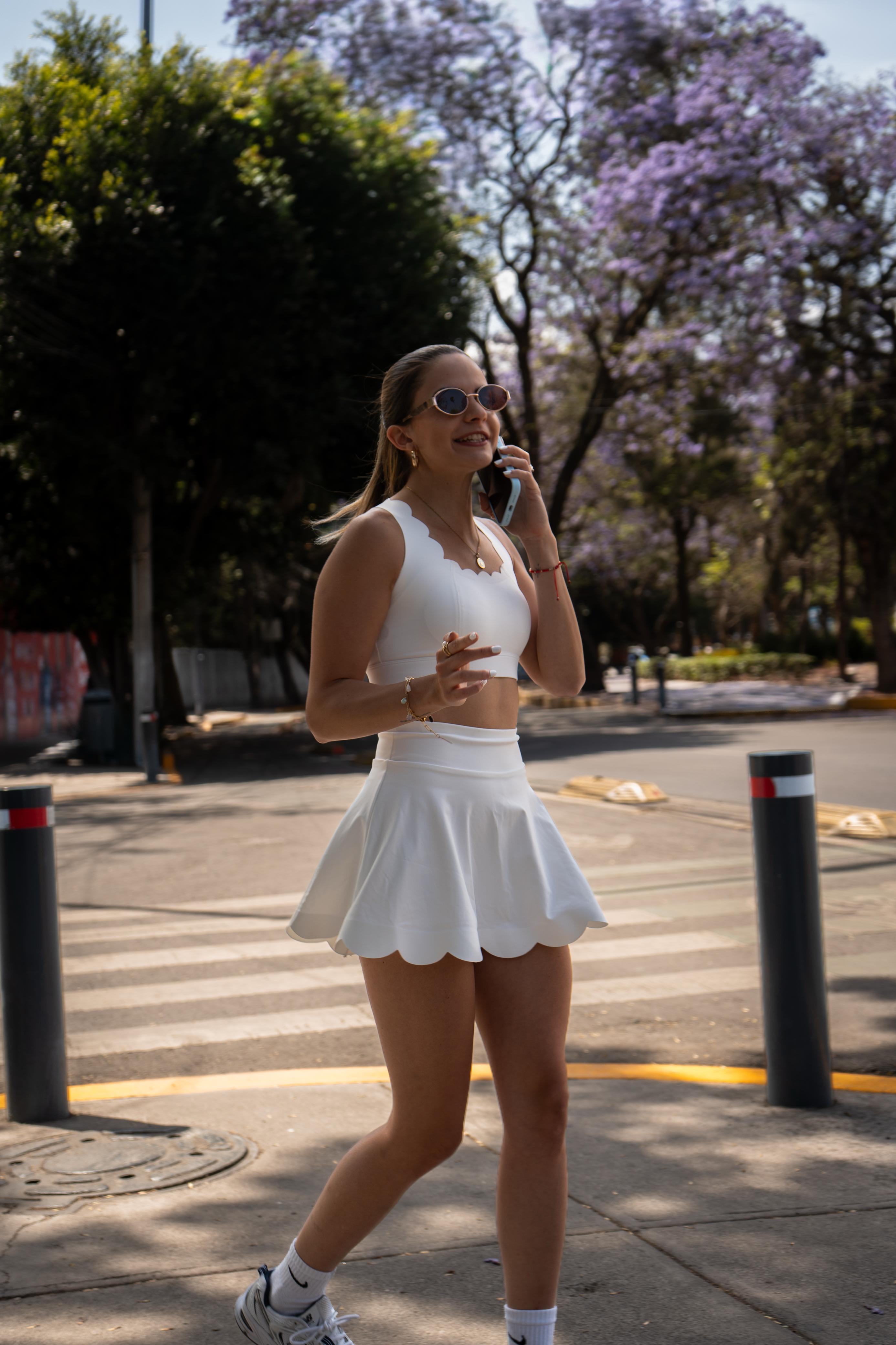 Crossed Back Scallop Top